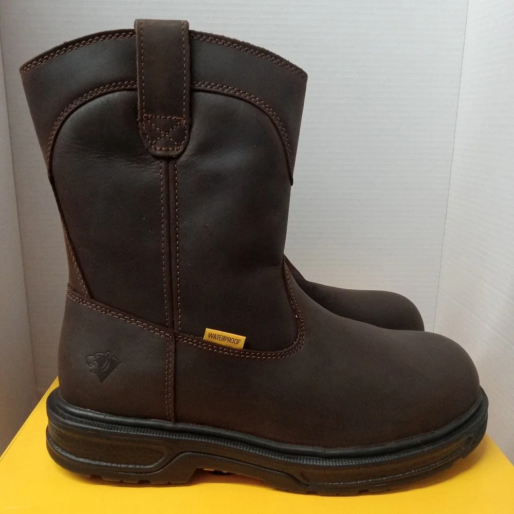 Herman Survivors Plower WP Pull On Steel Toe Work Boots Brown Men's Size 9.5 NWB